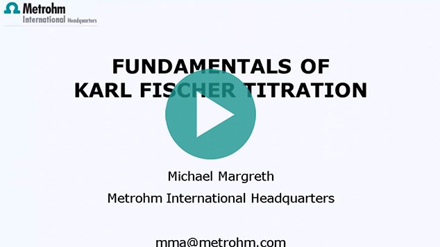 KF titration: Fundamentals